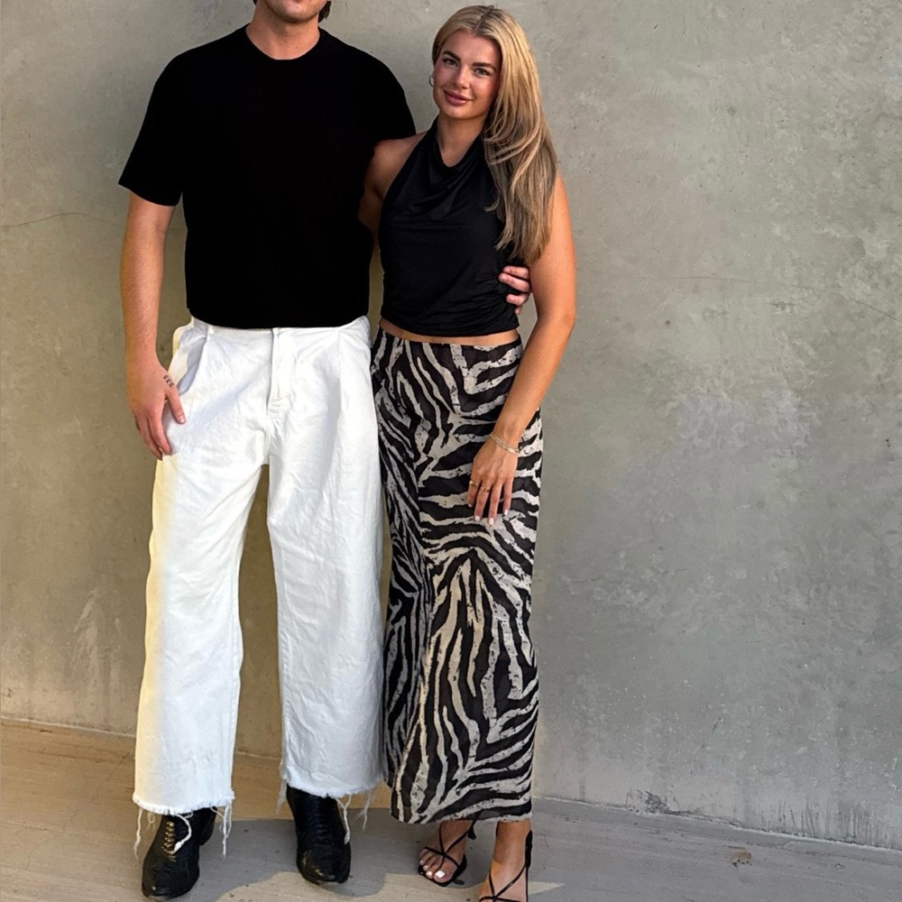 Princess Polly Eleganza Maxi Zebra Skirt